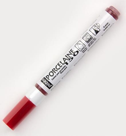 Pébéo Porcelaine 150 Fine Marker – Scarlet Red