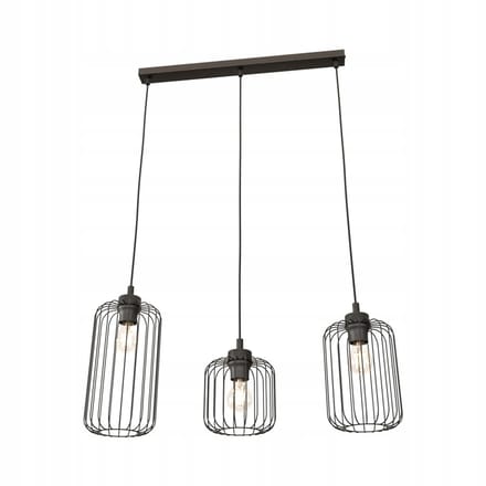 Emibig VANDER 3 BL Hanglamp Zwart Metaal E27 15W Max