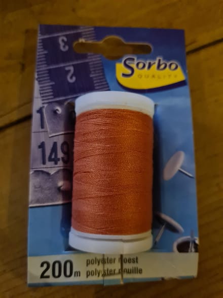 Sorbo 200m polyestergaren Roest