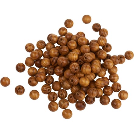 VBS Houten kralen met natuurlijke korrel, 100 g