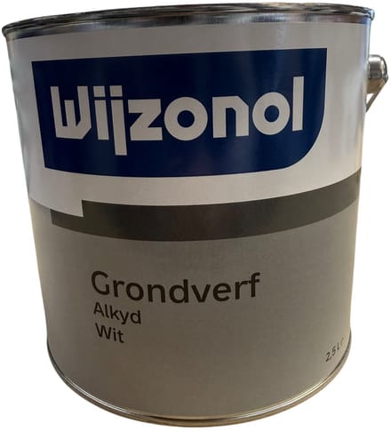 Wijzonol Grondverf alkyd wit 2,5ltr
