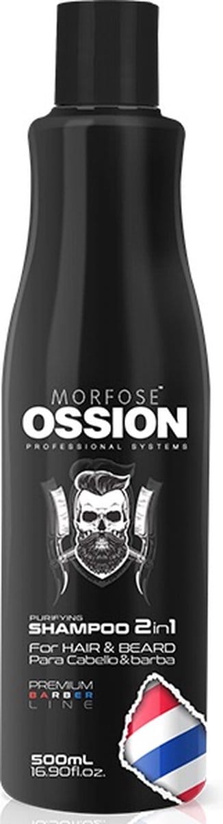 Ossion Premium Barber Shampoo 2in1 Hair & Beard 500ml