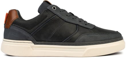 Bufflox rome sneakers heren navy leer