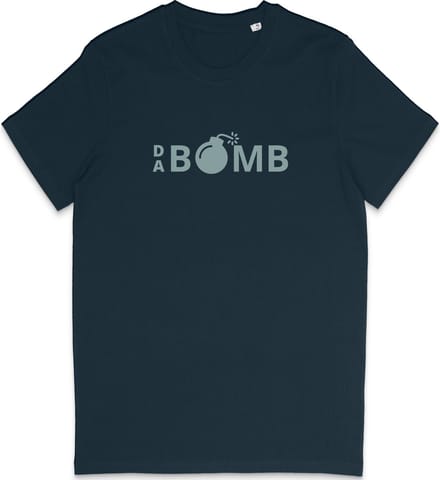 Grappig T Shirt Heren - Ik Ben De Bom - Blauw - S