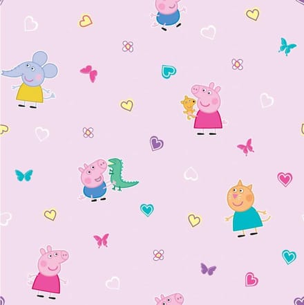 Peppa Pig - Behang Rol - 10 meter x 53 cm - Multi