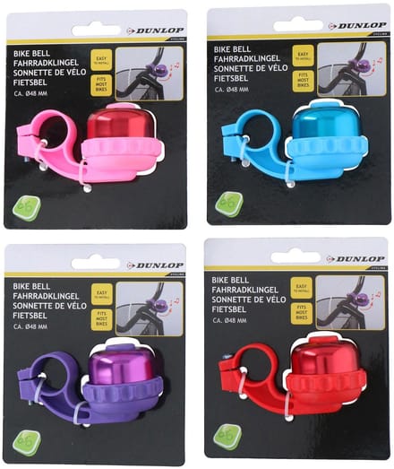 Dunlop - Fietsbel D48mm 4ass AL - Fietsbel - Aluminium (Al)