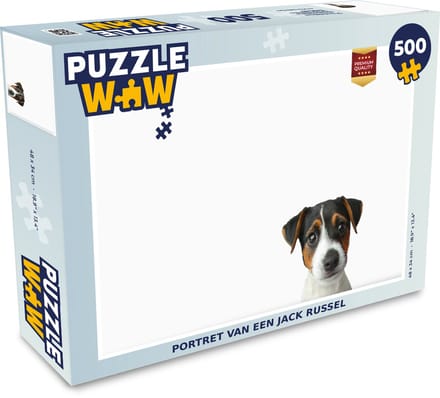 Puzzel Portret van een Jack Russel - Legpuzzel - Puzzel 500 stukjes