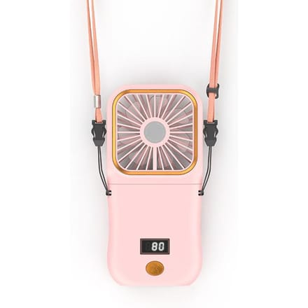 Hangende Nekventilatoren Mini Draagbaar Opvouwbaar USB Opladen Powerbank Draagbare Handheld Desktop Multifunctionele Ventilator