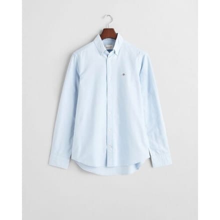 Gant Overhemd Uni Color Slim Stretch Oxford Button-Down Licht Blauw / male