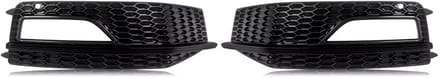 Grille - Voor Audi A4 B5 S-Line/S4 2012-2015 - Auto accessoires - Mistlicht grille caps - Geheel zwart - ABS