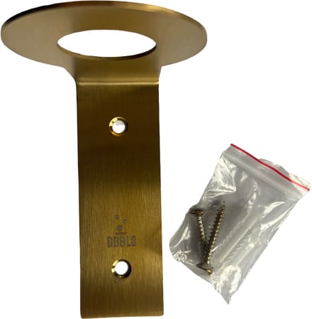 BBBLS® zeepdispenser wandhouder - RVS/metaal - goud - 28 mm