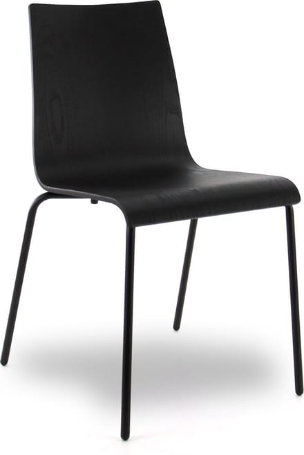 Workliving Eetkamerstoel Houten Design Zwart Eiken Puur