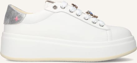 GIO+ Olivia Sneakers - Leer - Dames - Wit - Maat 37