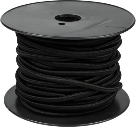 Benson Elastiek op rol - 6 mm - 25 meter - sterk en weerbestendig - zwart