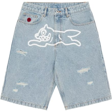 Denim shorts Icecream Running Dog