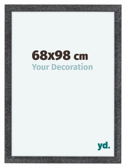Your Decoration - Fotolijst 68x98 cm - MDF - Grijs Geveegd - Como