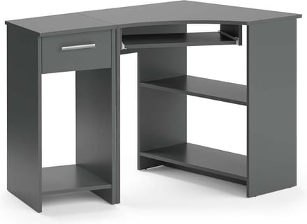 Vicco Odin Hoekbureau – 83 x 76 cm Set met PC-kast Antraciet