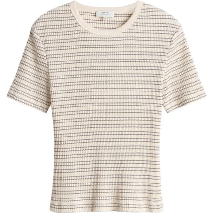 t-shirt met ronde hals model 'Soleili'