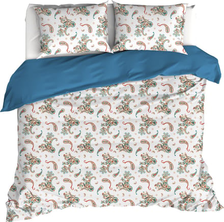 De Witte Lietaer Dekbedovertrek Sybil, Maroccan Blue - 200 x 200/220 - Katoen Percal