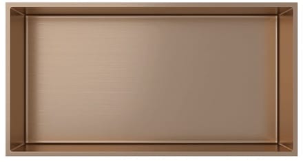 H&F Inbouwnis 30x60x7 cm – Geborsteld Koper – Douchenis – Badkamer Wandnis