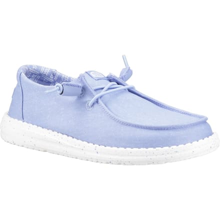 HEYDUDE - Wendy Stretch Canvas Dames Instappers Hydrangea Blue - Maat 41