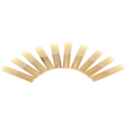 Ammoon Pack de 10 Pièces Anches en Bambou pour Saxophone Alto Mib Accessoires de Saxophone 2.5 beige