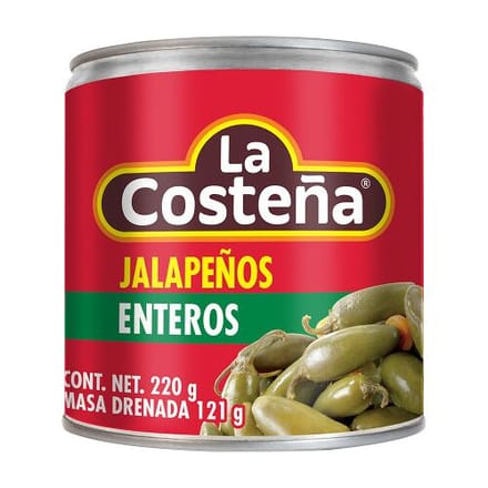La Costena Jalapeno Chillies Whole 220g