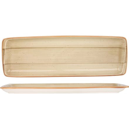 Bonna Serveerschaal - Aura Terrain - Porselein - 48x16 cm - set van 2