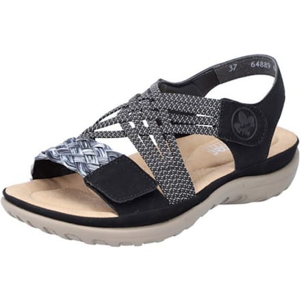 Rieker Sandalen F zwart Synthetisch - Maat 38