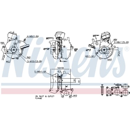 Supercharger, drukvulling NISSENS 93056