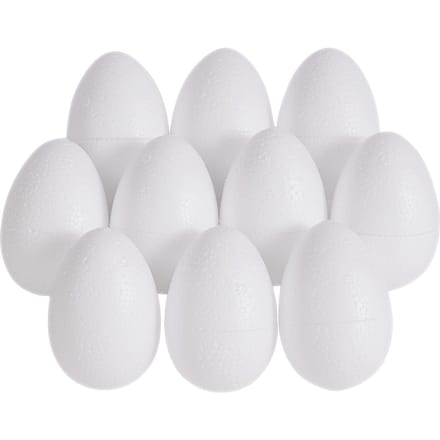 VBS Piepschuim eieren, 10 stuks, 6 x 4 cm