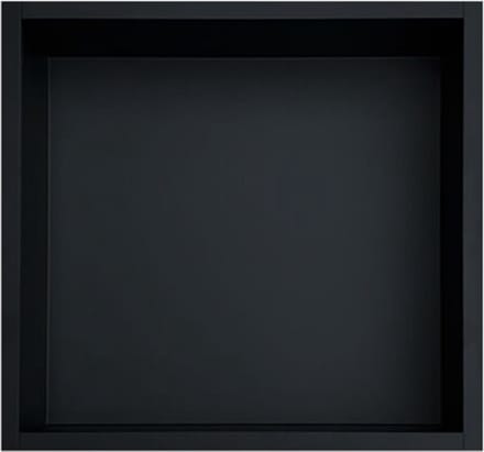 Inbouwnis 30x30x7 cm RVS Mat Zwart
