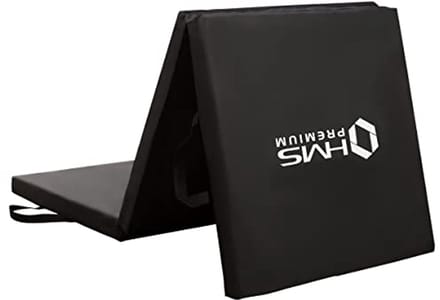 Gymnastiekmat, opvouwbaar, 180 x 60 x 5 cm, zwart