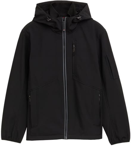 Tom Tailor - Softshell jas met capuchon - Maat S - Black