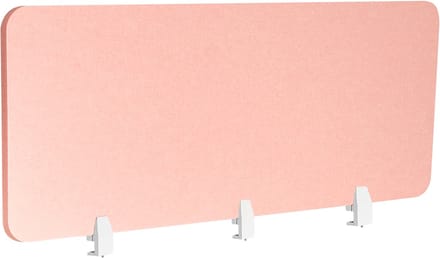 BELIANI SPLIT - Bureauscheidingswand - Perzikroze - 180 x 50 cm - Polyester