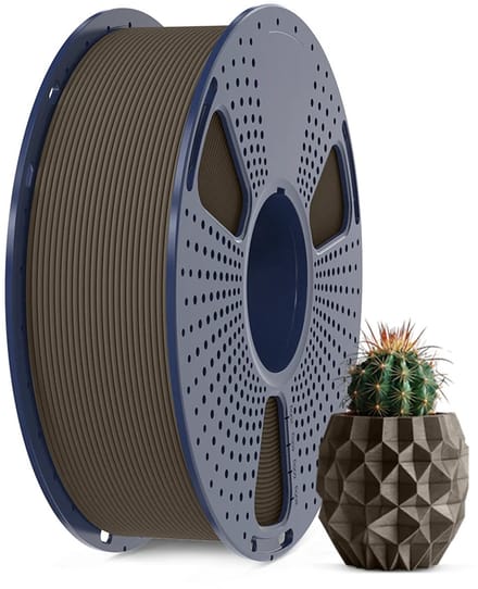 SUNLU PLA Hout 3D-filament 1.75mm 1kg Walnoot