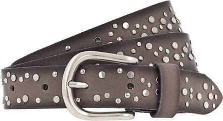Vanzetti Leren Riem 25mm Rivet Belt W100 Taupe Grijs