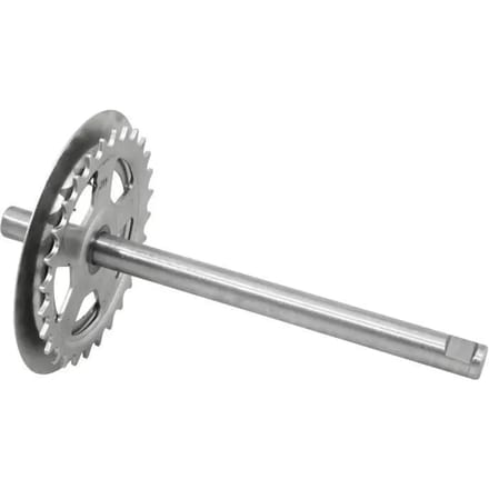 Axe de pédalier diametre 16mm 28 dents pour mobylette Piaggio Ciao Neuf cyclo