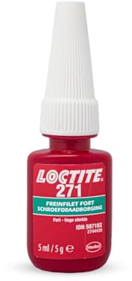 Sterk schroefdraadborgmiddel 5ml | Rood Loctite alternatief