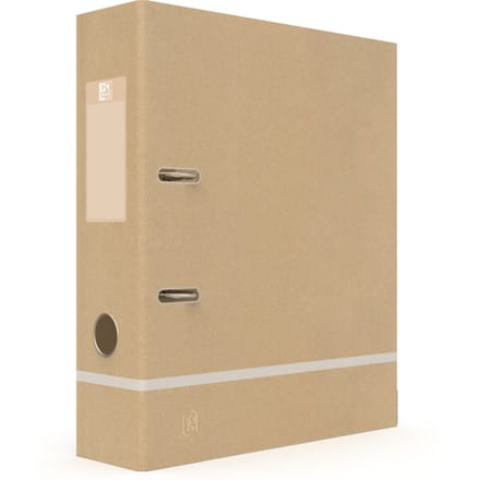 Ordner Oxford Touareg A4 80mm karton naturel/wit