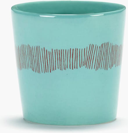 Serax - Ottolenghi Feast - Koffiekop - Azurblauw/Rood - 7 Ø - 4 stuks