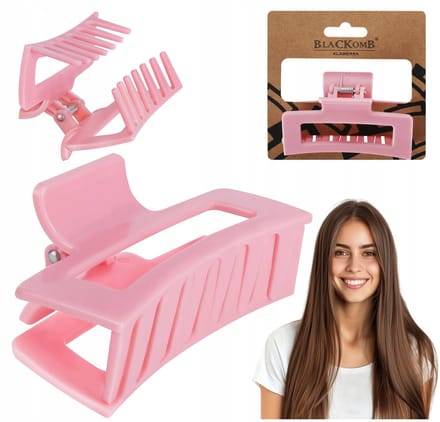 Poniks Roze Haarspeld - Klem Haaraccessoire - Rechthoekige Sterke Klem