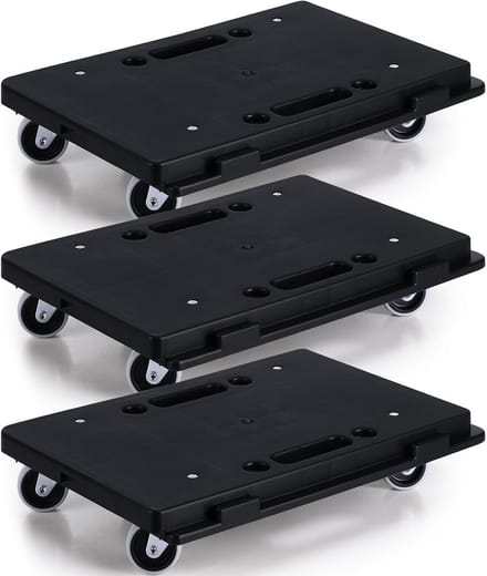 3-Pack Verplaatsbare Meubelverhuizers met 4 Wielen Capaciteit 113 kg per stuk