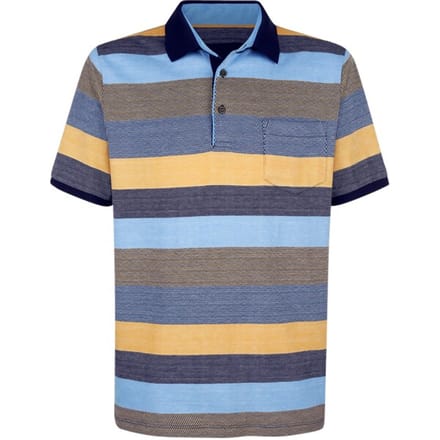 Babista herren Poloshirt - 56/58 - donkerblauw - Plus Size