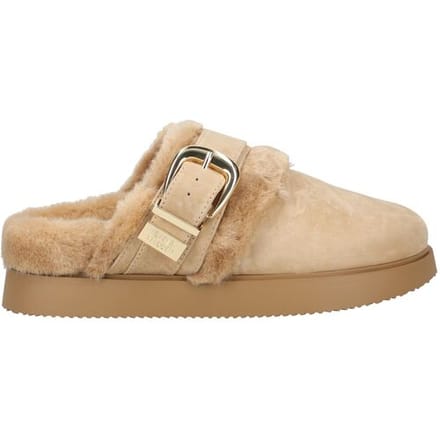 Steve Madden Cozy Up Mules Tan Suede Maat: 36 | Slippers Outlet | Dames | Beige