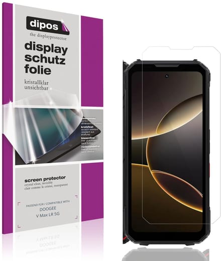 dipos – 4x Beschermfolie geschikt voor DOOGEE V Max LR 5G | Krasbestendige & heldere Screenprotector Ultra-Thin