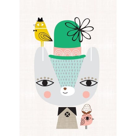 Petit Monkey poster Thierry the bear 29.7 x 42 cm
