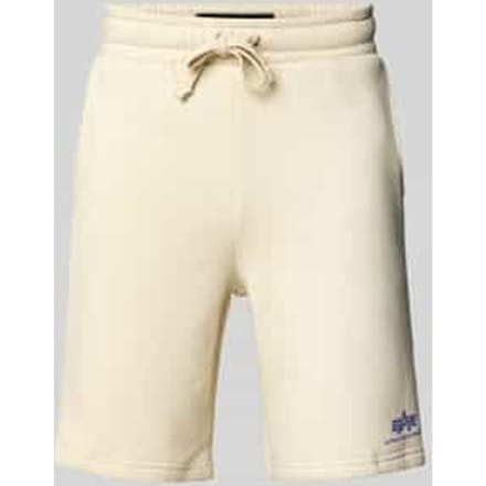 Sweatshorts met elastische band en tunnelkoord