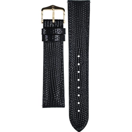 Hirsh Horlogeband -  Rainbow Zwart - Leer - 20mm