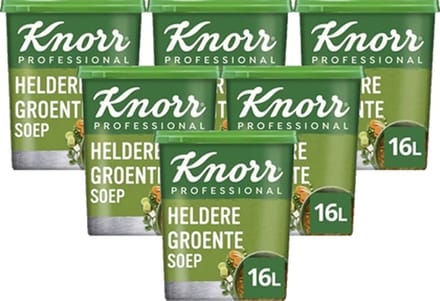 Knorr Professional - Heldere Groentesoep (voor 16ltr) - 6x 880g